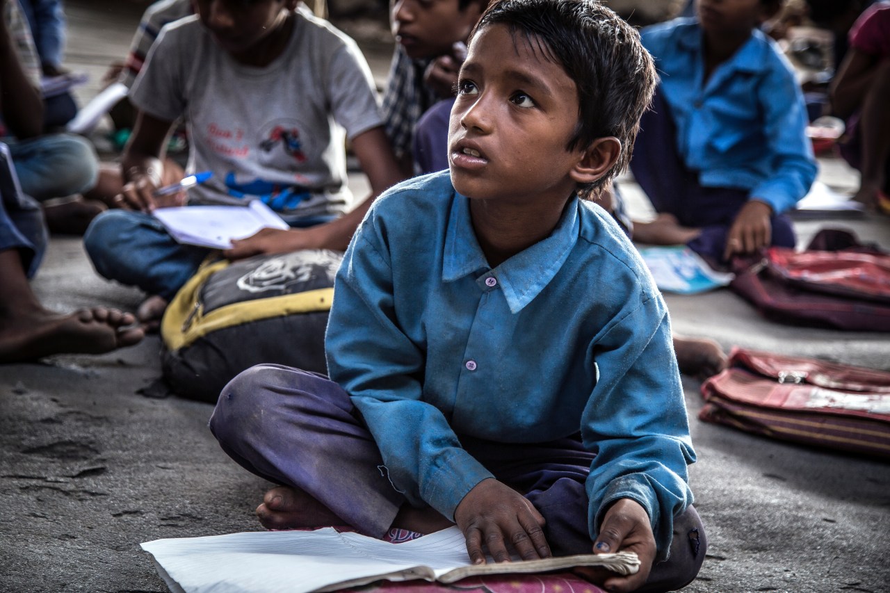 Many students in the school are registered in the nearby government-run schools, but they attend Free School's classes because they are taught better here.